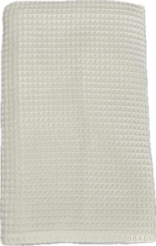 Vanília waffle babatakaró 70x90 cm – légáteresztő pamut takaró babáknak