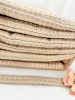 Mogyoró waffle pamut rácsvédő kiságyba – 200x30 cm, bbaby