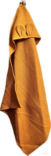 Nyuszifüles babatörölköző terra – 100% pamut waffle, Öko-Tex minősítés, 70×70 cm