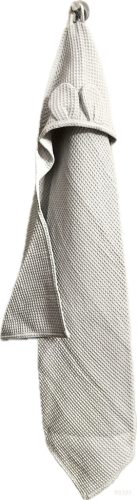 Nyuszifüles babatörölköző szürke – 100% pamut waffle, Öko-Tex minősítés, 70×70 cm