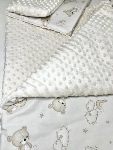 Bbaby Álomfelhő Mackó Szivárványom 2 részes babaágynemű