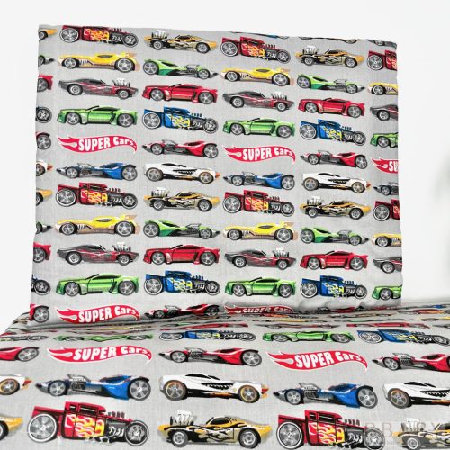 Super Cars gyerek ágynemű szett – Álmodj nagyot, száguldj messzire! 90 x 140