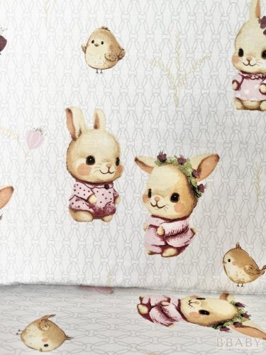 Sweet Bunny gyerek ágynemű szett – Vintage nyuszik ölelésében 90 x 140