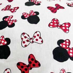 Pöttyös masnis gyermek ágyneműhuzat szett 140x90 cm takaróval és 40x50 cm párnával – piros-fekete-fehér mintával