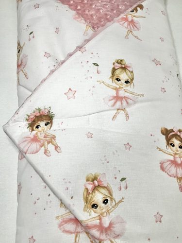 Púderrózsaszín minky kókuszpólya kislányoknak