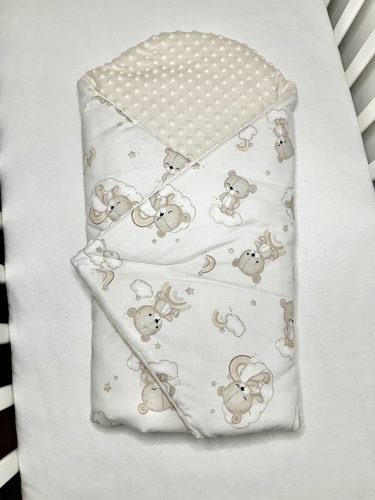 Bbaby kókuszpólya – Álomfelhő Mackó Szivárványos, bézs minky