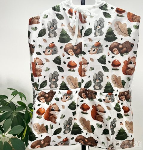 Őszi Erdei Mókus ovis zsák – A természet ölelésében, praktikusan elrendezve! 45 x 60